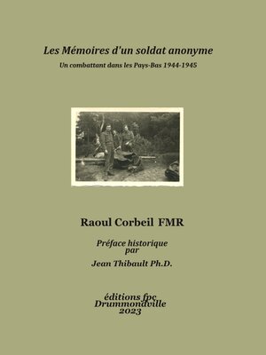 cover image of Les Mémoires d'un soldat anonyme
